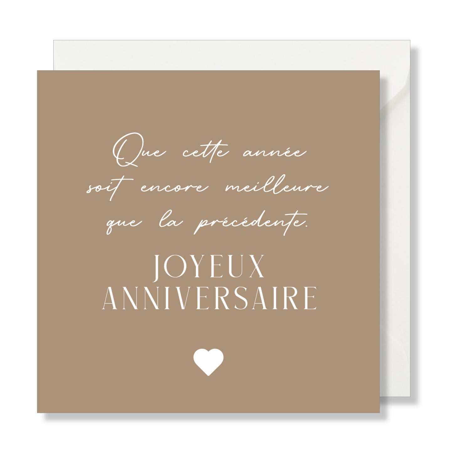 Carte de vœux 10x10cm "Joyeux Anniversaire"