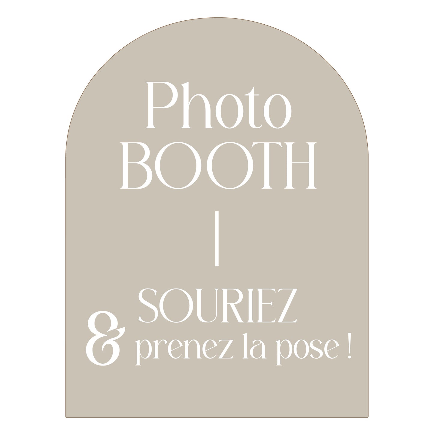 Location panneau Photo Booth nude