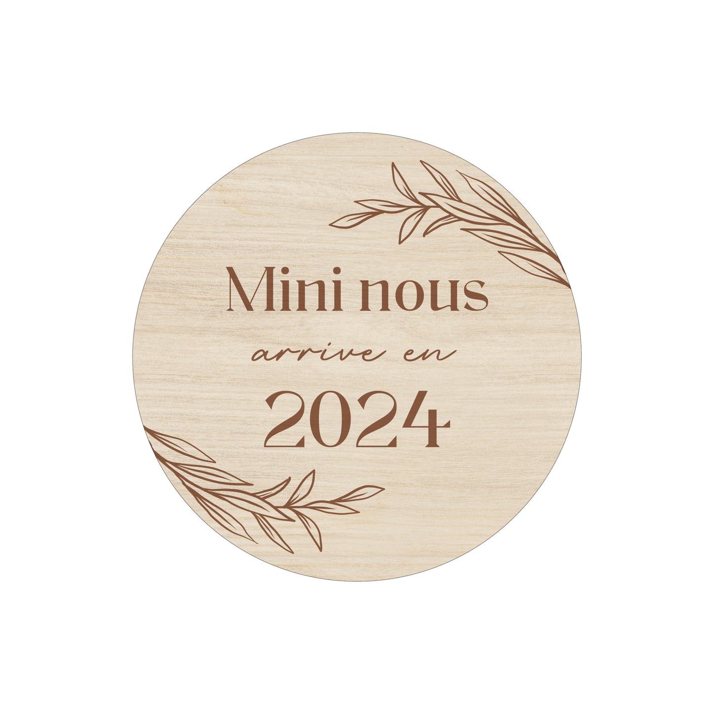 Annonce grossesse - mini nous 2024 floral 11Ø