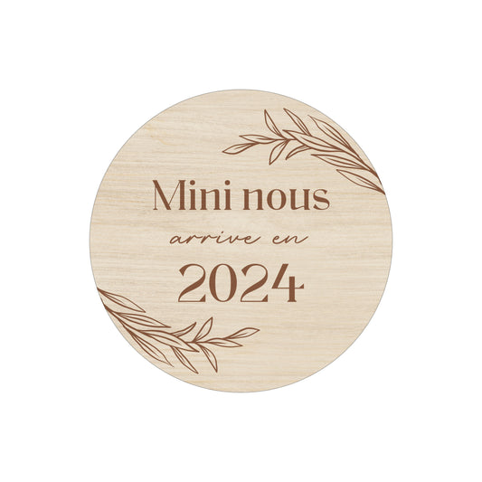 Annonce grossesse - mini nous 2024 floral 11Ø