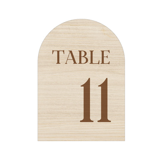 Location numéros de table en bois modèle 2