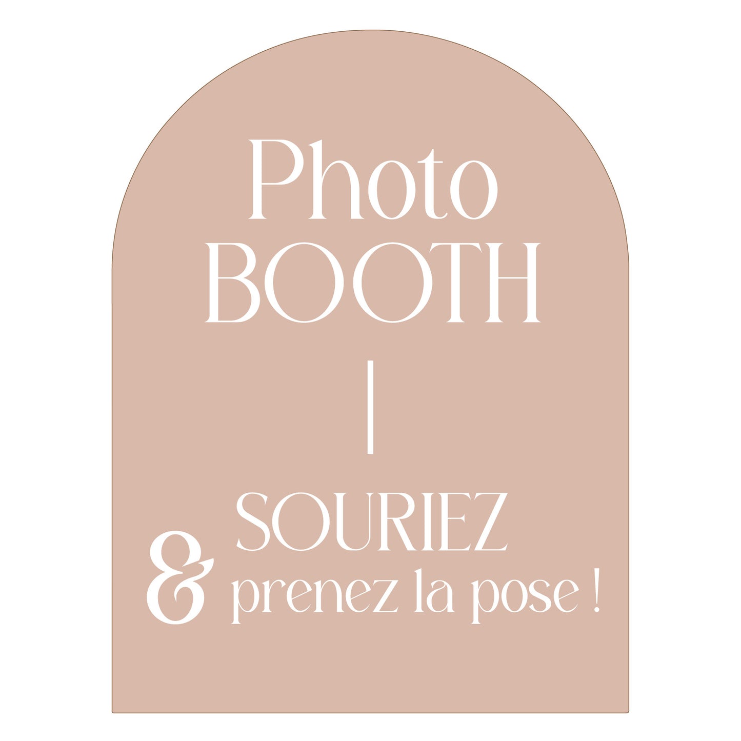 Location panneau Photo Booth rosé