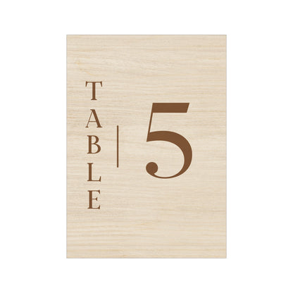 Location numéros de table en bois modèle 3